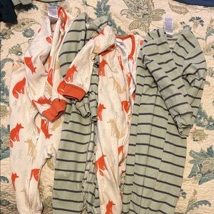 Gerber Kids Pajamas Nightgowns - Red and Green